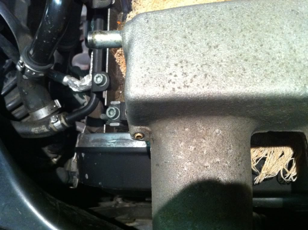 Broken fitting on intake manifold