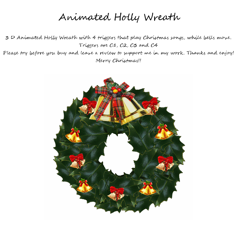 Animated Holly Trigger Wreath photo Animated Holly Wreath.png