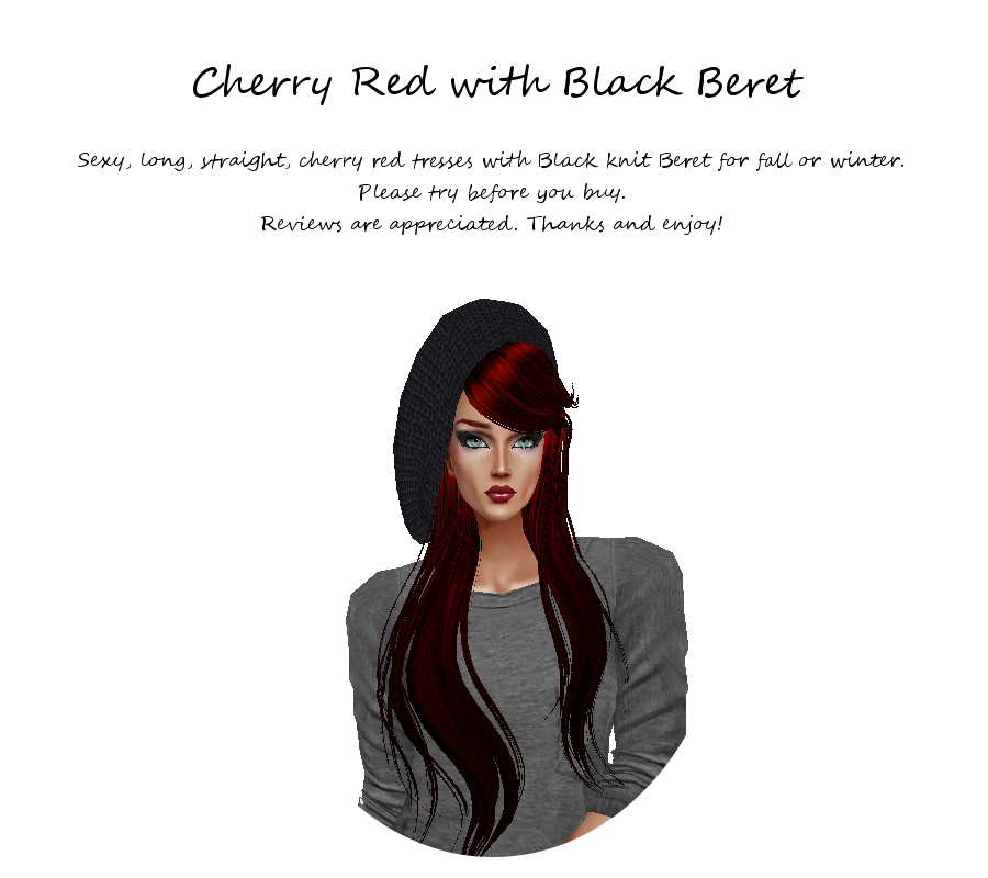 Cherry Red with Black Beret photo Cherry Red with Black Beret.png