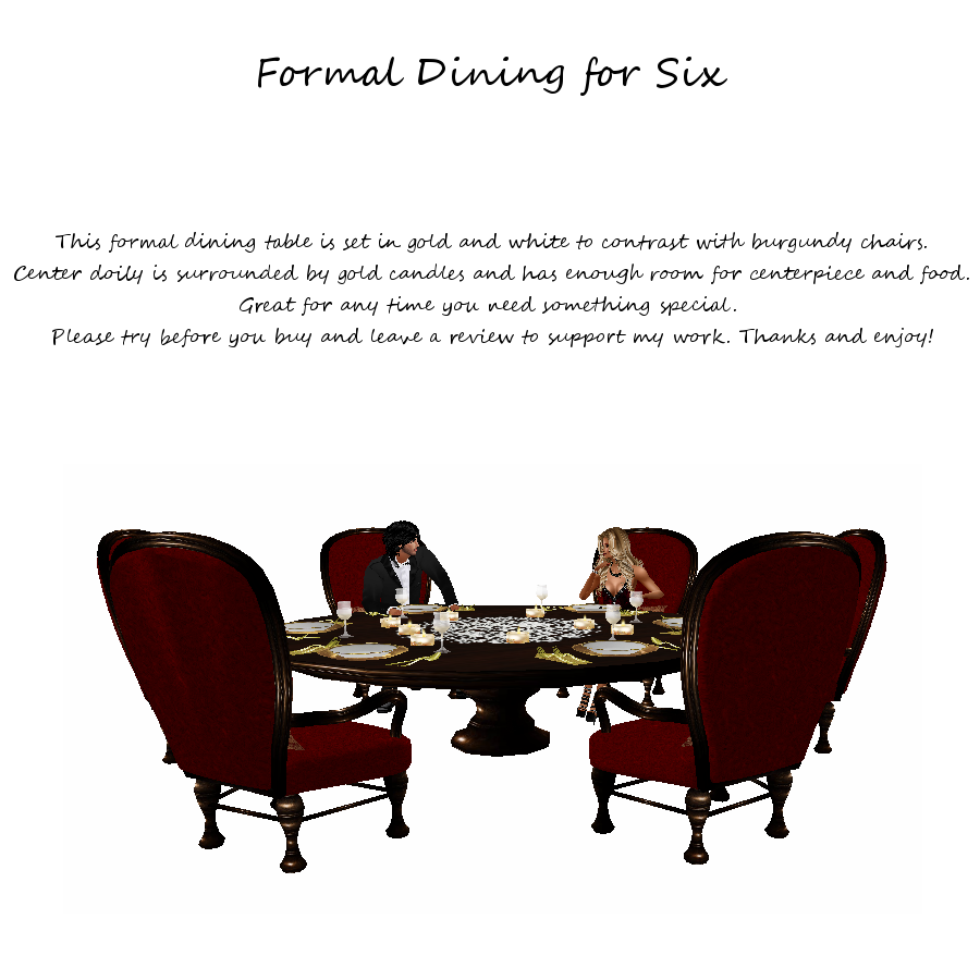 Formal Dining for Six photo Formal Dining for Six.png