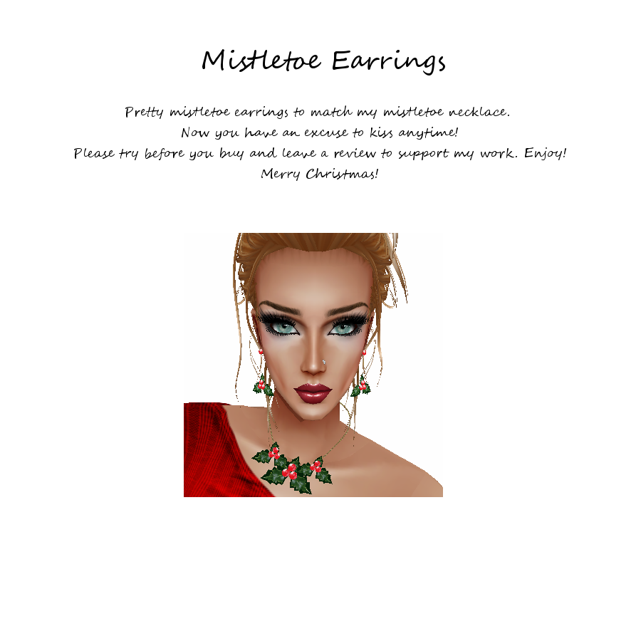Mistletoe Earrings photo Mistletoe Earrings.png