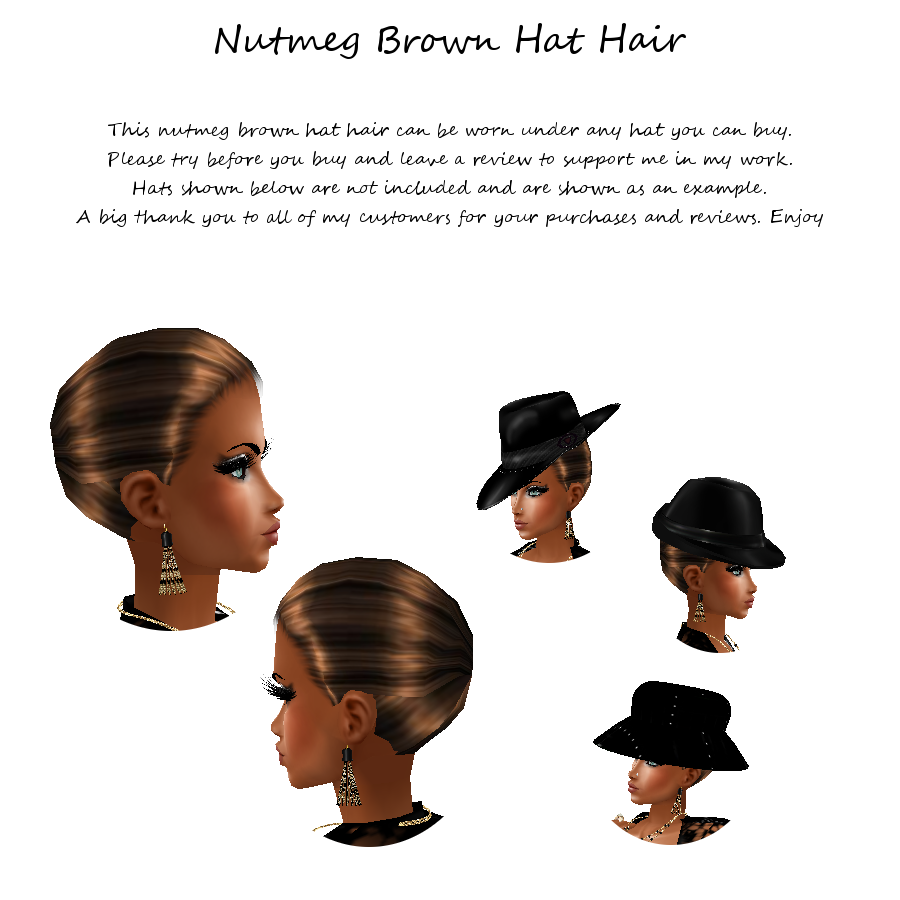 Nutmeg Brown Hat Hair photo Nutmeg Brown Hat Hair_1.png