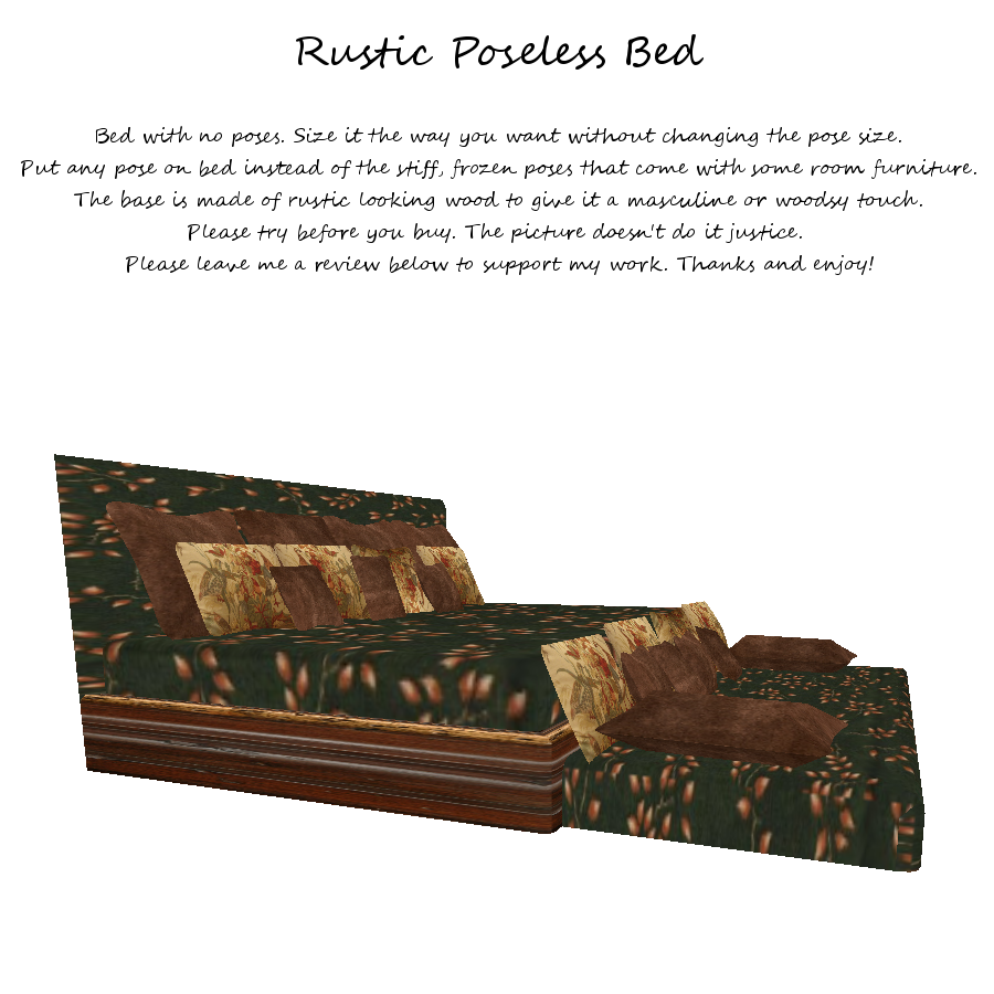 Rustic Poseless Bed photo Rustic Poseless Bed.png