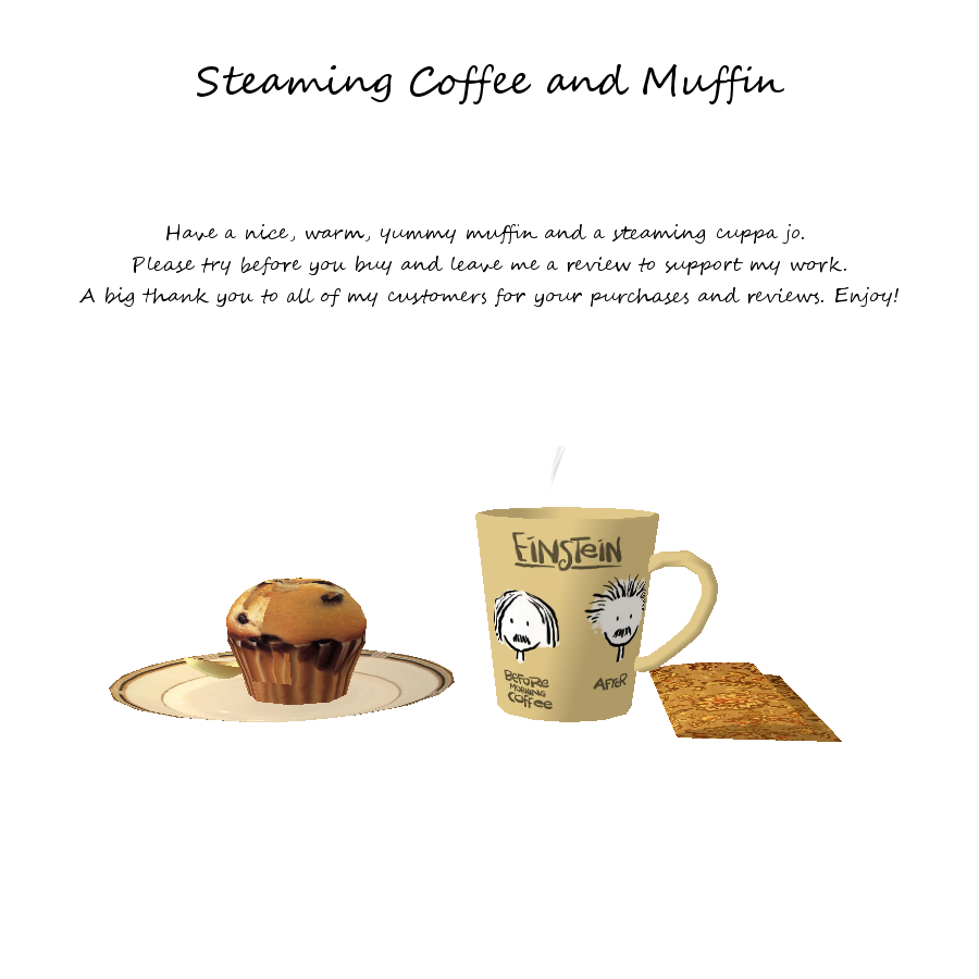  photo Steaming Coffee and Muffin.png