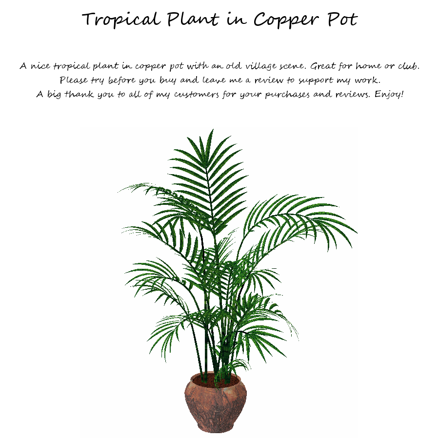 Tropical Plant in Copper Pot photo tropical in copper pot .png