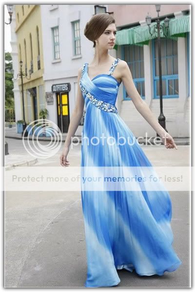 Coniefox bule Trendy gowns and celebration dresses XL  