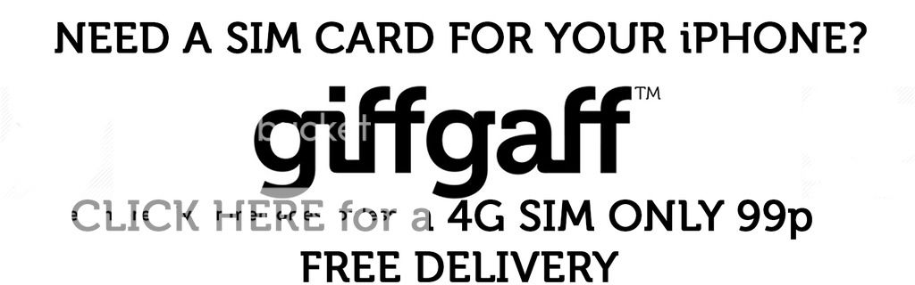 Need a new SIM for your iPhone? Click here to buy a 4G Giffgaff SIM, just 99p with free shipping